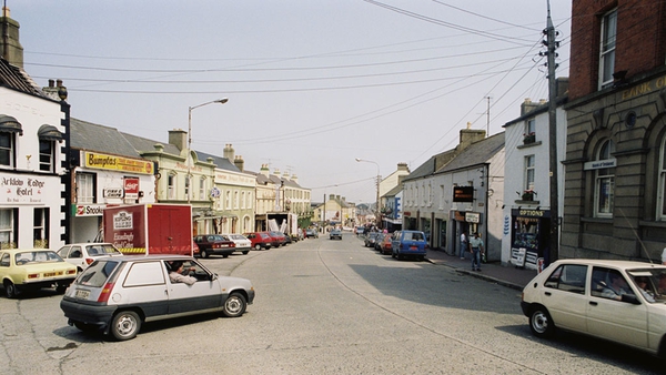Arklow's Main Street in 1992. Photo: RTÉ Archives