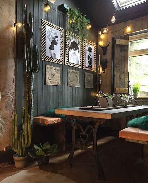 @hilaryandflor instagram dark decor