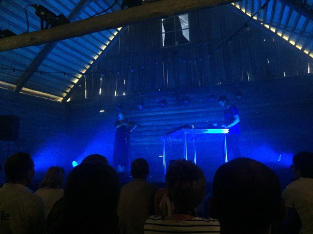 Maarja Nuut and Hendrik Kaljujarv perform at Seto Folk Festival