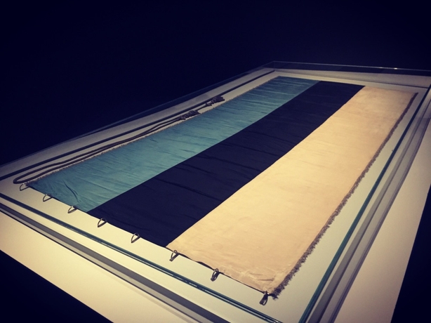 The original Estonian flag at the Estonian National Museum
