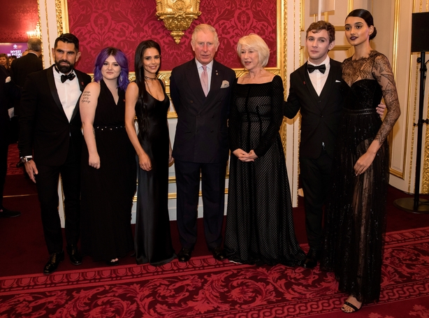 Cherly attended the Gala alongside Helen Mirren and Tom Jones
