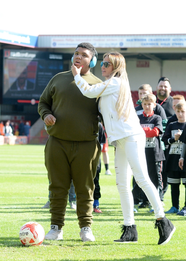 Katie Price and her son Harvey