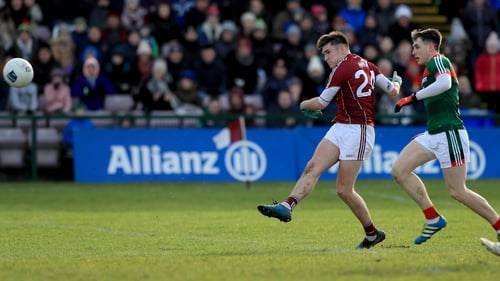 Galway's Barry McHugh scores the game's only goal