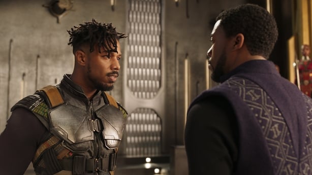 Michael B. Jordan as Erik Killmonger in Black Panther