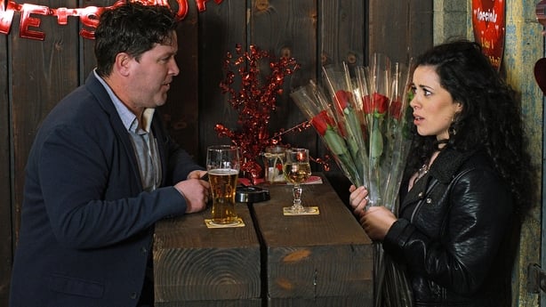 Damien spooks Mia by coming on too strong on their date on Fair City