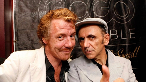 Promoter Martin Thomas, who has passed away, with Dexys frontman Kevin Rowland
