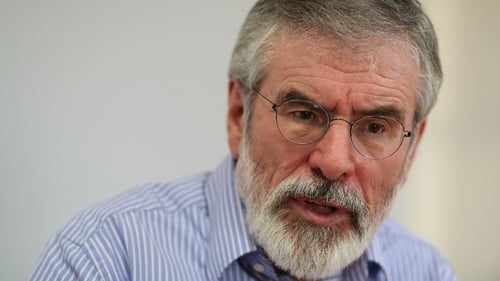 Sinn Féin TD Gerry Adams has expressed his "sincere condolences and solidarity" to Bill Flynn's family