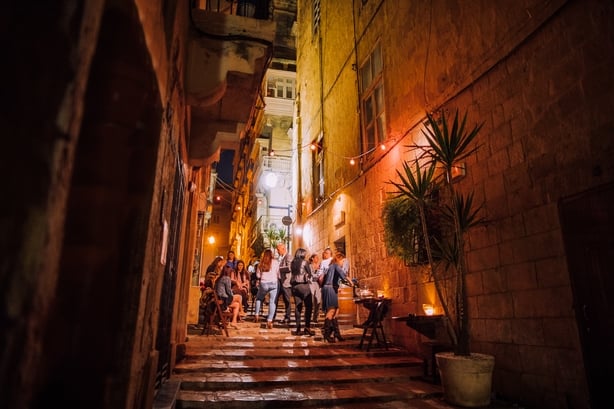 Strait Street, Valletta Night time bar