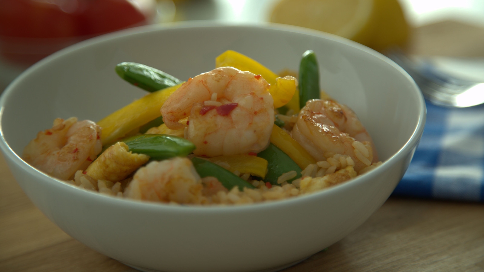 Healthy Prawn Fried Rice: OT