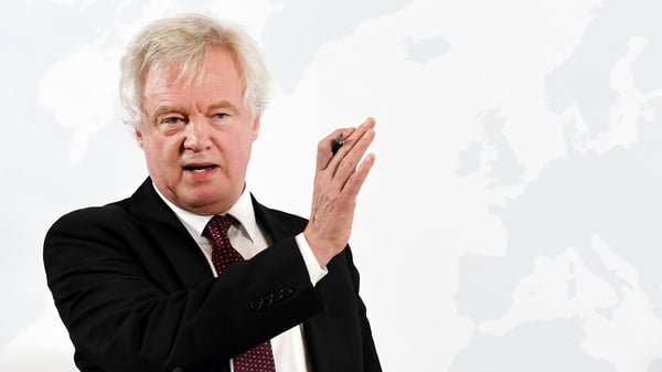 David Davis was setting out his vision for a future post-Brexit economic partnership with the EU