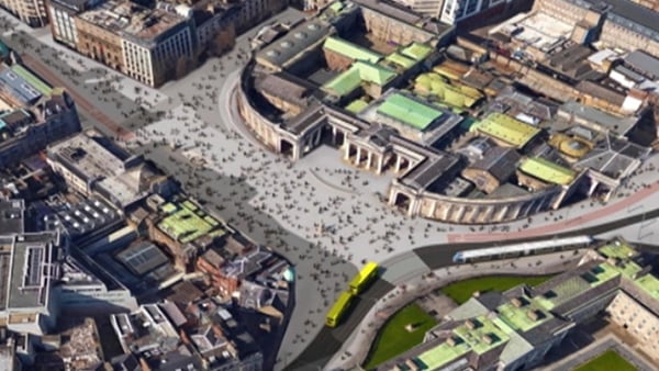 The National Transport Authority backs plans for College Green to become a pedestrianised plaza
