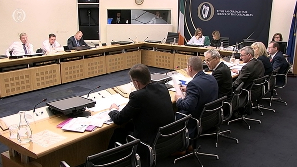 Irish Water members are before the housing committee