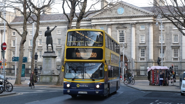 Dublin Bus has rerouted 30% of its routes away from College Green due to congestion caused by Luas Cross City