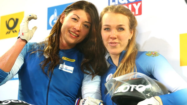Nadezhda Sergeeva (right) has testing positive for a banned substance