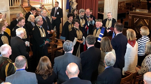 President Higgins was awarded an Honorary Doctorate by the University of Athens