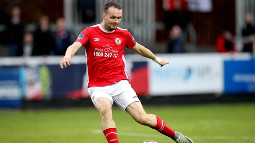 Conan Byrne was one of the goal-scorers for St Pat's.