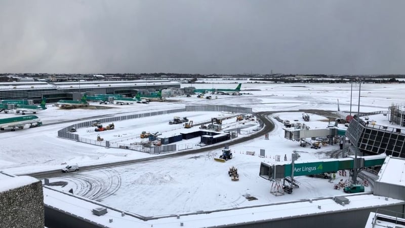 Dublin Airport fully operational despite snowfall