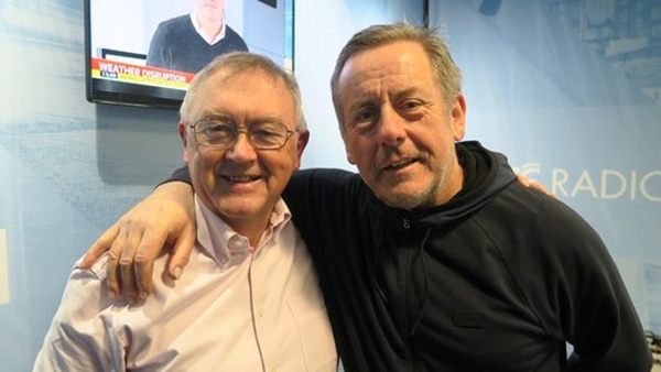When legends meet: Sean O'Rourke (L) and Luka Bloom (R)