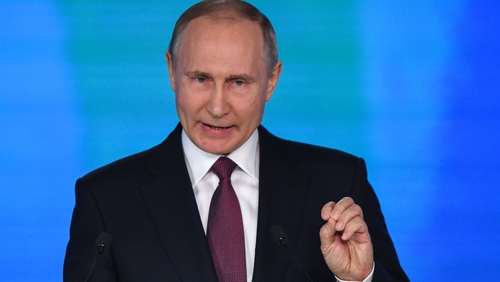 Vladimir Putin said new nuclear missile had been tested
