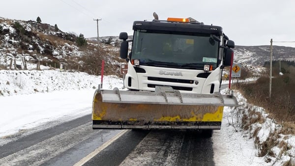 Snow ploughs are in action in Co Sligo (Pic: Sligo County Council)