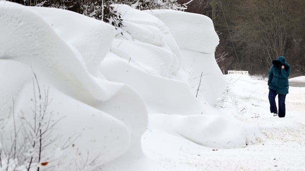 snow drifts Kildare
