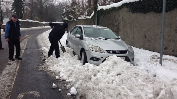 The clearout has begun for some in Waterford, after snowdrifts caused major delays in many areas
