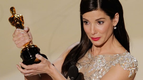 Sandra Bullock accepts the best actress Oscar for The Blind Side