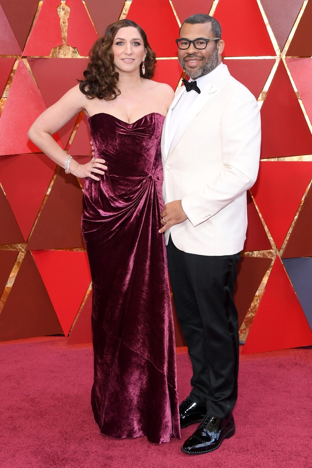 <p>Chelsea Peretti and Jordan Peele</p>