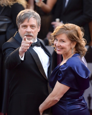 <p>Mark Hamill and his wife Marilou York</p>