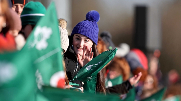 Fans at a recent Ireland training session in Athlone