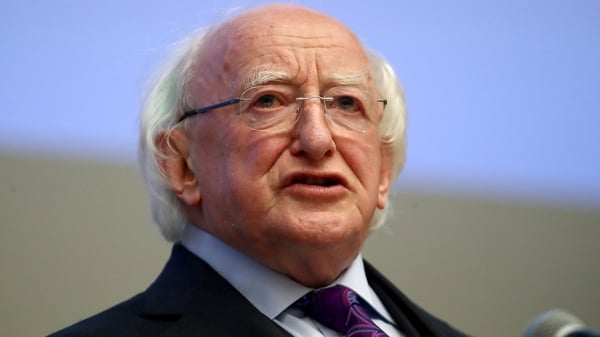 Michael D Higgins commended both his female predecessors who he said made significant contributions