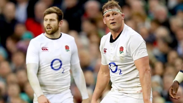 Dylan Hartley (R) has reportedly failed to recover from a knee injury in time for Eddie Jones' training camp