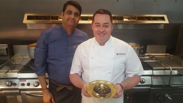 Neven Maguire with Sunil Ghai of Pickle Restaurant