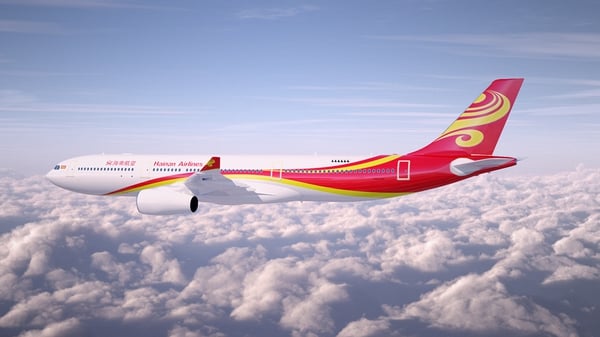 Hainan Airlines is part of the Chinese-based global HNA Group, which also owns Dublin-based aircraft leasing firm Avolon