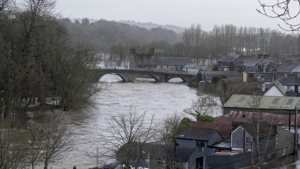 The River Nore in Thomastown has overflowed its banks (Pic: Dylan Vaughan)