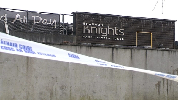 The incident involving a number of people happened outside the Shannon Knights Night Club
