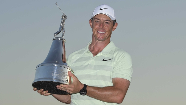 Rory McIlroy: 'I'm just so happy to be back in the winner's circle again.'