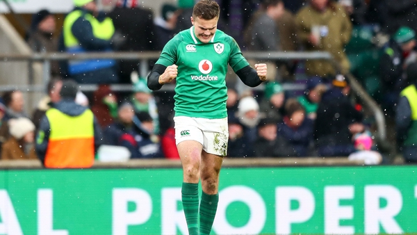 Jacob Stockdale has notched 11 tries in nine appearances for Ireland