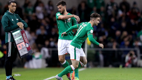 Sean Maguire made his Republic of Ireland debut as a replacement for Shane Long last October