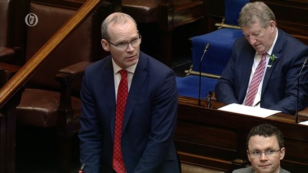 Simon Coveney acknowledged there had not been as much progress on Brexit as expected