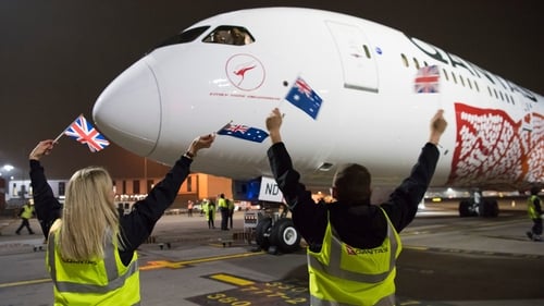 The Boeing 787-9 Dreamliner touched down ahead of schedule