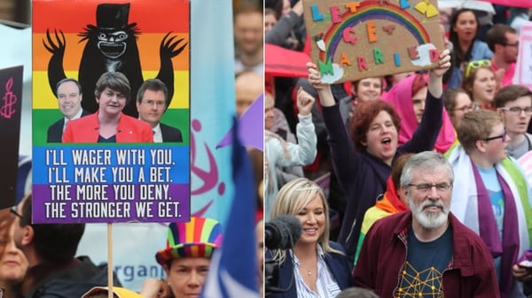 The DUP is resisting Sinn Féin calls for same-sex marriage