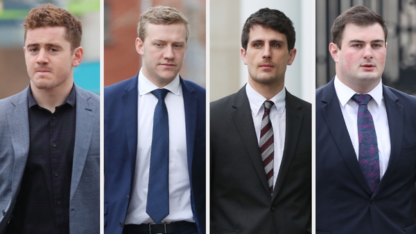Paddy Jackson, Stuart Olding, Blane McIroy and Rory Harrison - all four defendants in the Belfast rape trial were found not guilty on all charges.