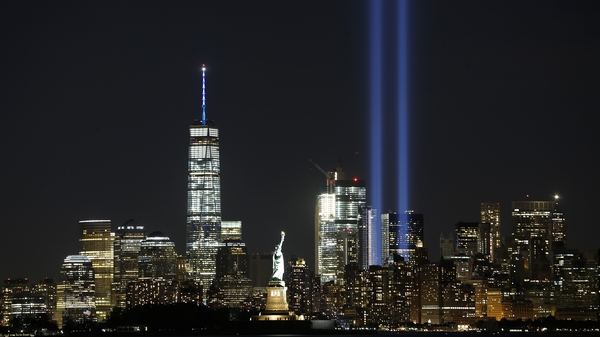 The Annual Tribute in Light illuminates the New York City skyline marking anniversary of the 9/11 attacks