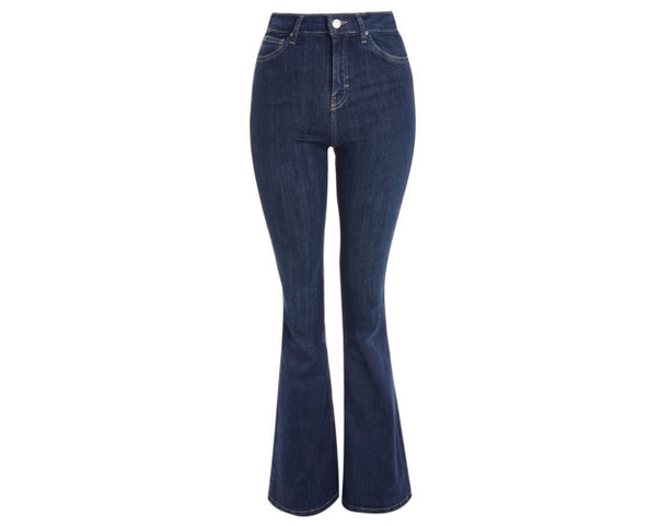 Topshop Moto Indigo Flared Jamie Jeans