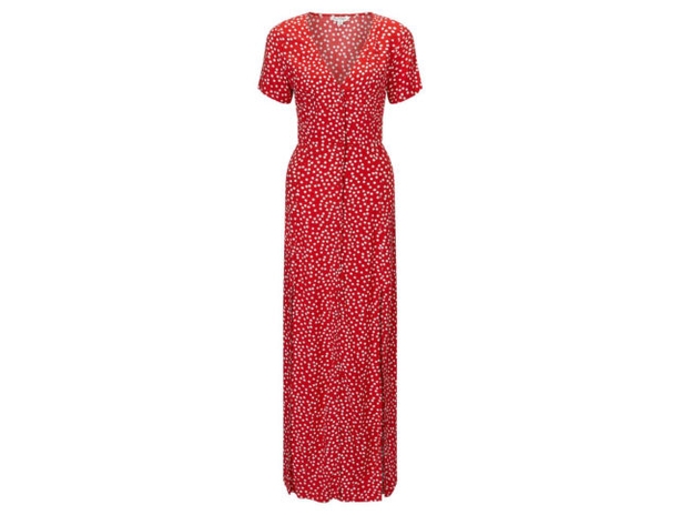 Miss Selfridge Red Polka Dot Maxi Dress