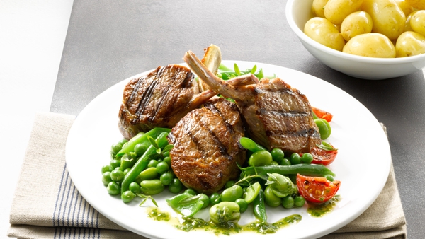 Lamb Cutlets with Fresh Herb Dressing