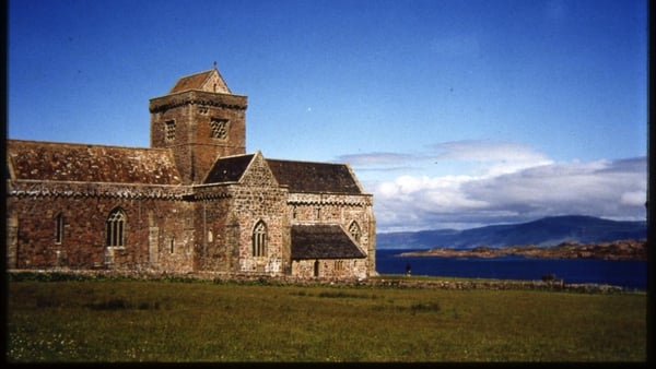 Iona Abbey, the island monastery founded off the western coast of Scotland in 563 AD by St Colum Cille