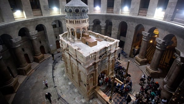 The tomb of Jesus Christ in the Church of the Holy Sepulchre, Jerusalem. Photo: Lior Mizrahi/ Getty Images