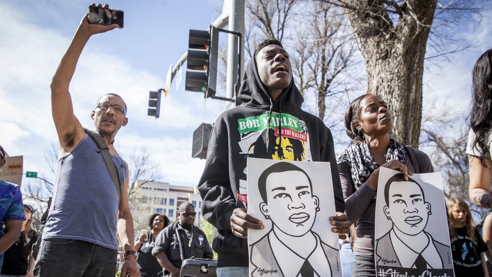 Protests in California following shooting of black man